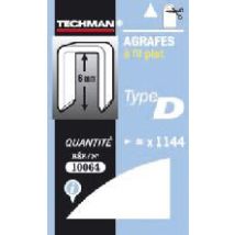 Grapas 10 mm – 704 piezas – Compatible con T50 – Techman