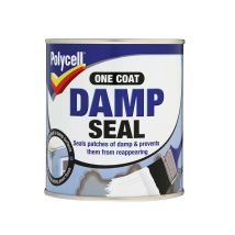Polycell – Damp Seal Paint 500ml – Matt White – 500ml Volume – Interior Use – Prevents Penetrating Damp