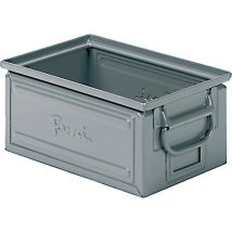 Stahlkasten – 300mm x 200mm x 145mm – Stapelbehälter – Grau (RAL 7000)