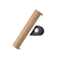 Aplique De Pared Led Moderno Y Sencillo De Tres Colores, Con Base De Madera Y Rotación De 360°, Ideal Para Interiores Como Salón, Dormitorio, Pasillo 
