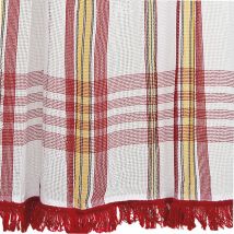 Rideau Marseillais Tissé Rouge (225 X 140 Cm)
