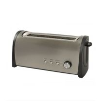 Kitchenchef Toaster 1000W – 1 Schlitz – Edelstahl – Bräunungsstufen 6 – Auftaufunktion – Automatisches Anheben
