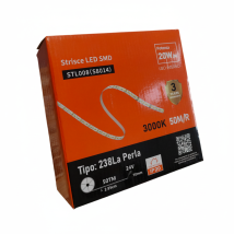 Bande Led Professionnelle De 50 Mètres Pour Usage Intérieur - Lumière Chaude 3000k, 24v, 2640 Lm/m, Ip20 - Découpe À 2,95 Cm