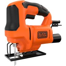 Black+Decker 400W Stichsäge 3000 U/min Schnitttiefe Holz 65mm Stahl 6mm Aluminium 10mm Ergonomisches Design