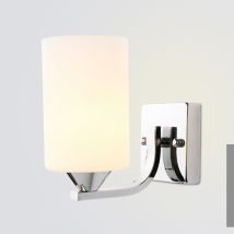 Wandleuchte, Einflammige Wandleuchte Für Den Innenbereich, Gebürstetes Nickel-finish Mit Milchglas