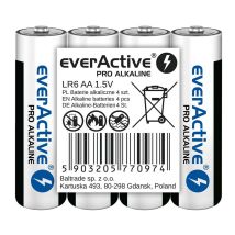 Everactive - Batterie Aa (4 Pezzi, 1,5 V, Durata 10 Anni), Blu