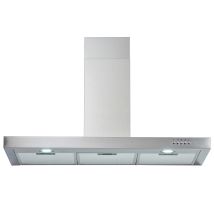 PKM Dunstabzugshaube 9004W – 90 cm – Edelstahl – 379 m³/h – LED-Beleuchtung 2 x 2 Watt
