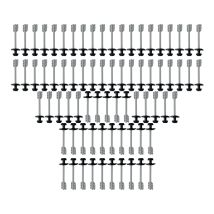 75 Suspentes Simples Easytop Pour Laine 120-160 - Zifort