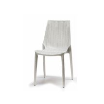 Lucrezia Lino Gartenstuhl – Outdoor-Stuhl aus gewebtem Technopolymer – stapelbar – 88 cm Rückenlehnenhöhe – 47 cm Sitzhöhe – 48 cm Breite – 56 cm 