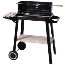 Barbacoa Rectangular De Carbon 54x34x6.5cm