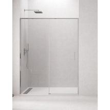 Cabina - Box Doccia Frontale Allstone Cetus 1+1, Senza Profilo Inferiore 140-145 Cm Profilo Cromo