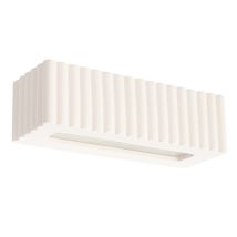 Lámpara De Pared De Cerámica Blanca Rigata