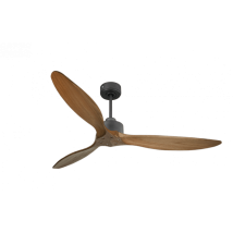 Modulo Slim De Klassfan Ventilateur De Plafond Et Destratificateur Moteur Dc Basalte Et Bois Sombre 30 À 60 M²