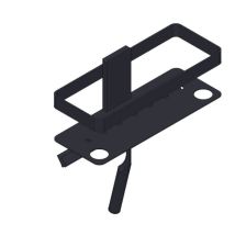 Giese Newport Duschkorb 30818-14 Mit Halter Für Rasierer, Mit Glasabzieher, Schwarz Matt