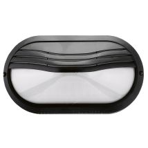 Wandleuchte Plaff Oval Hood Ip65 E27 42w Schwarz