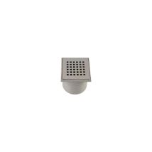 Lazer – Rejilla cuadrada de latón cromado 107x107 mm para isotanque de 50 mm – Drenaje y ventilación
