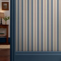 Papier Peint Intissé Joules Grove Stripe 1005 X 52cm Bleu, Beige