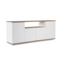 Credenza In Legno "arista" - 180 X 44 X 75 Cm - Bianco