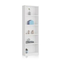 Estantería Y Librería Juvenil Dormitorio Infantil I-joy Melamina Color Blanco 52x180x25 Cm