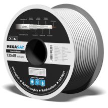Câble Coaxial Megasat, Cuivre Pur, 135 Db, 100 M