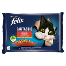 Felix Karma Mit Hähnchen Und Tomaten Mit Rindfleisch Und Karotten 4 X 85 G