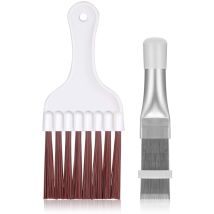 Irisfr - 2pcs Air Conditioner Condenser Fin Comb, Fin Cleaning Brush Air Conditioner Fin Cleaner Refrigerator Coil Cleaning Evaporator Radiator Tool