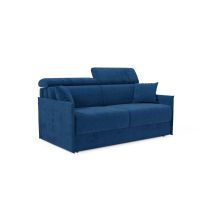 Miryam Sofá Cama Con Reposacabezas Reclinables En Suave Tejido Antimanchas T31 189 Cm Azul