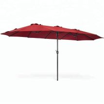 Ombrellone Alluminio Alu Twin Bordeaux 4,55x2,65mt