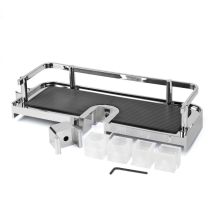 Estante para columna de ducha – Acero inoxidable – 34 cm ancho – 12 cm profundidad – 7 cm alto – Capacidad 3 kg