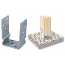 Supporto U zincato a fuoco 60x101 mm – Acciaio – Spessore 5 mm – Art. 287462