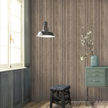 Papier peint VTWONEN effet bois 1005 x 52 cm – Intissé – Facile à poser – Décoration scandinave