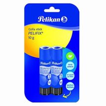 Pelikan Pelifix, Colla Stick 10g, Colla Trasparente, Senza Solventi, Lavabile, Sicura Per I Bambini, Per La Scuola, Lavoretti, Carta Cartoncino E 