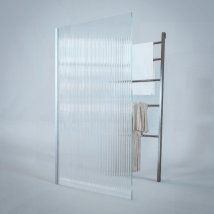 Mampara de bañera recta – AURYS – Cromo – Vidrio de seguridad – Aluminio – 140 cm de altura – 80 cm de ancho