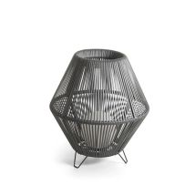 Tischlampe Cristher Metall 35 Cm Grau