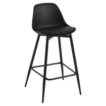 1x Barhocker, Küchenhocker Mit Rückenlehne Fußstütze, Barstühle Pp, Tresenhocker Bistrohocker Mit Metallbeinen, Für Küche Bars Esszimmer Restaurants, 