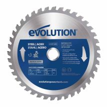 Evolution - 185mm Mild Steel Cutting 40 Tooth Tungsten Carbide Tipped Blade (for Mitre Saws Only)