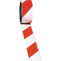 Bodenmarkierungsband Easy Tape Pvc Rot/weiß L.33m B.50mm Rl. Rocol