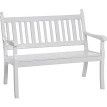 Panca moderna Blome – 880 x 690 mm – Plastica resistente ai raggi UV – Fino a 2 persone – Bianco