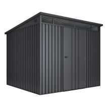 Hoggar - Caseta Metálica De Jardín Exterior 5,5m2 Formentera - Espesor Resistente 0,40mm Tragaluz