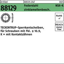 Art 88129 Teckentrup-sperrkantscheiben C 60 Flznnc Nsk-k 12 Flzn S 500 Stk