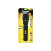 Torcia Professionale Led 2000lm - Dimensioni 24 X 5,5cm - In Alluminio - 3 Posizioni - Funziona Con 9 Batterie Aa (non Incluse) - Cegasa