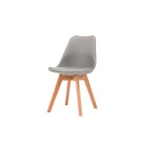 Hobag – Chaise scandinave – Polypropylène – Gris – Dimensions : L53 x P49 x H82 cm