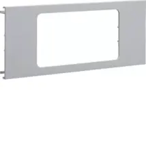 Tehalit Geräteblende 2-fach R7 für UP-Einsatz 100mm lichtgrau PVC IP20 Schlagfestigkeit IK07 RAL 7035