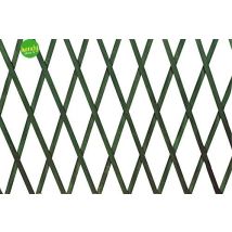 Verdelook – Traliccio estensibile in legno verde 200x150 cm – 18x5 mm – Giardino e piscine
