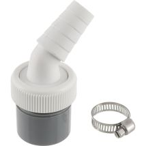 Washing Machine Drain Adapter, Washing Machine Connection, Dishwasher Drain Hose With 40mm Outlet And 19-24mm Inlet. Includes 1 X 20-32mm Hose Clamp