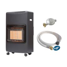 Sannover - Gasheizofen Infrarot Loros 4200 W + Verbindungsset