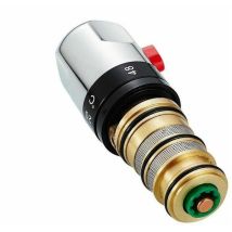 Ersatzkartusche Für Thermostatische Duscharmatur, Chrom-finish, Thermostatventilkern Aus Vollkupfer, Temperaturfühler, Einteilig, Lilaris