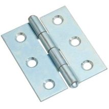 Cerniera Mezza Larga 838 Valtoce - Acciaio Zincato Perno Fisso Mm 70x50x1,5- 24 Pezzi