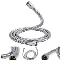 Elle - Universal Shower Hose (g1/2 Inch,1.5m), Anti-twist And Anti-kink Shower Hose, Stainless Steel/chrom