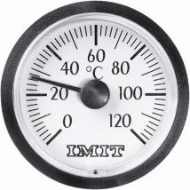 Kapillar-Thermometer – 100848 – Temperaturmessung – Messbereich 0 bis +120 °C – Genauigkeit +/- 5 °C – Schutzart IP20 – Farbe schwarz